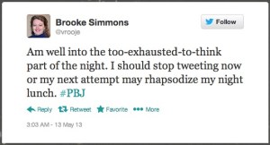 Did I really tweet about a sandwich? Good grief, I'm glad I cut myself off. #knowyourlimits tiredtweet