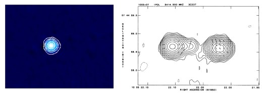 Figure 3: A typical CSS radio source, 3C 237
